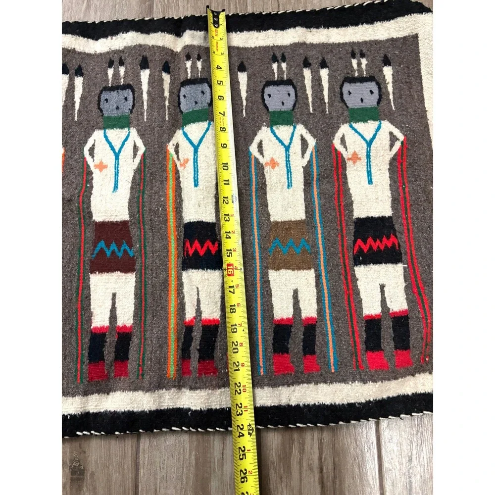 Authentic Navajo‎ Diné Yei Pictorial Weaving - 35